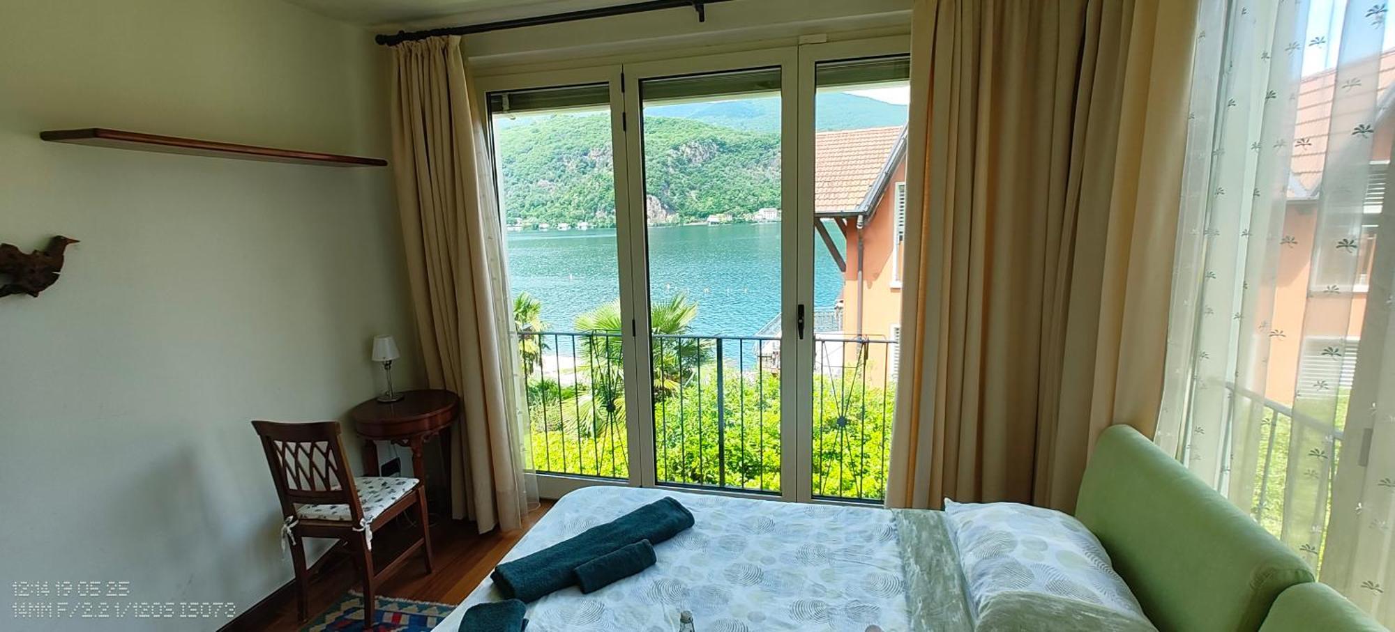 B&B Dolce Vista Al Lago Lugano Porto Ceresio Exterior foto